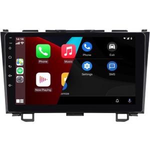 Car Stereo for Honda CRV 2007-2011 Compatible with Wireless Carplay/Android Auto with 9 inch IPS Touch Screen/Bluetooth/Mirror Link/FM/AM/USB/High Power