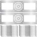 New Construction Mounting Plate, 3-4-6 Inch, LED Recessed Lighting Housing Kits, Flat Steel Rough in Bracket Fixture for LED Light Bar, 24PC Shallow Recessed Lighting Housing Plate (Silver)
