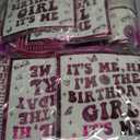 Its Me Hi Im The Birthday Girl Its Me Tableware, Music Party Decorations includes Its Me Hi Im The Girl Its Me Banner Music Paper Plates and Napkins for Girls Birthday Party Supplies, 2 Pack