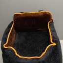 Dog Car Seat for Large/Medium Dog, Booster Seat for Dogs Under 55Lbs or 2 Small, Detachable and Washable Travel Pet Seat with Thick Cushion and Storage Pockets (Black)