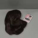 Brown Curly Bob Wig with Bangs, Pre-Styled Natural Synthetic Hair Wigs for Women, Heat Resistant Medium Length Wavy Wig for Daily & Party Use 55-inch