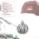 Valery Madelyn Christmas Tree Decorations Ornament Set, 50ct 2.36 Inches White and Silver Shatterproof Christmas Ball Ornaments Hanging Xmas Holiday Party Decor (Large)