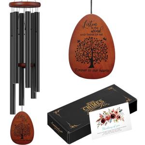 Tree of Life Memorial Wind Chimes for Loss of Loved One, Wind Chimes in Memory of a Loved One for Outside, Memorial & Sympathy Gifts for Bereavement,Condolence,Funeral