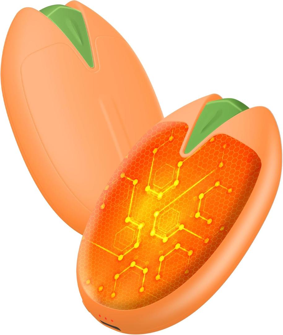 Hand Warmers Rechargeable, 2 Pack, 6000mAh Magnetic Electric Handwarmers, 20Hrs Long Heating USB Pocket Hand Warmers Gifts for Women Men, Fishing, Golf, Hunting, Camping