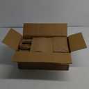 FACEBAG 100-Pack Brown Paper Bags with Handles, 8x4.25x10.5 Inch Kraft Gift Bags, Applicable to Birthday, Retail, Party, Shopping, Festival, Reusable & Durable