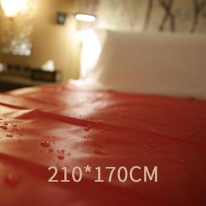 Waterproof Sex Blanket King Size, Black Bed Sheet Cover for Adults - Stain Proof, Easy to Clean, Portable, Queen Size (210*170cm(83*67 Inch), Red)