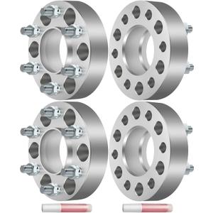 ECCPP 1.5inch 6 lug 6x5 to 6x5 Wheel Spacers 6x127mm 78.1mm hub 12x1.5Studs fit for 2003-2006 for Chevrolet Trailblazer EXT |2002-2009 for GMC Envoy |2002-2006 for GMC Envoy XL -4PCS (Silver)