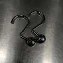 Set of 12 hotel-quality shower curtain hooks with a silver chrome finish