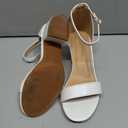 TOP Moda Darcie-1 Ankle Strap Dressy High Heel Sandal, Non-slip Sole, For Wedding, Party, Prom, Evening Wear, or Any Occasion, Sleek Style Block Heel Sandals, White PU, 5.5