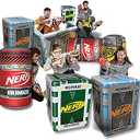NERF BUNKR Officially Licensed Stadium Pack Inflatable Battlezone - 9 Piece Barricade Shield Bunker Set - Perfect for NERF Party NERF War Multicolor