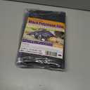 Black Plastic Sheeting 4Mil, 13.2x16.5ft, Heavy Duty, Polyethylene Plastic Film for Garden,Construction, Landscaping, Weed and Moisture Control