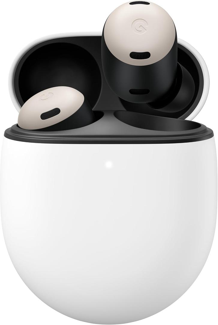 Google Pixel Buds Pro - Noise Canceling Earbuds - Up to 31 Hour Battery Life with Charging Case[2] - Bluetooth Headphones - Compatible with Android - Porcelain 