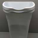 United Solutions 10 Gal. 40 Qt Space-Efficient Kitchen Trash Can with Dual Swing Lid, (Pack of 2)