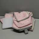 Orzbow 3-in-1 Hanging Diaper Caddy Organizer for Changing Table, Nursery Organization and Diaper Stacker for Crib Wall, Removable Diaper Organizer for Baby Girl Essentials, Pink