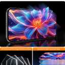 MRGLAS 4-Pack TOP 9H+ Glass for iPhone 16 Screen Protector [Auto Alignment Kit] [10X Military Protection] UNBREAK Tempered Glass Flim for 16 6.1 inch Longest Durable Case-Friendly