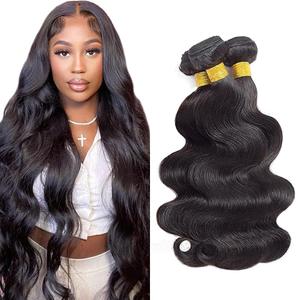 28 30 32 inch Human Hair Bundle Natural Black Body Wave Bundles 150g 100% Unprocessed Brazilian Virgin Hair 3 Bundles #1b Color Natural Black