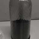 Makeup Brush Holder Organizer with 360 Rotating Lid Dustproof Makeup Brushes Organizer for Vanity Desktop Bathroom Countertop Clear Cover Easy Visibility (Black)