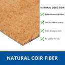 2 x Halloween Welcome Door Mat - 30"x17" Spider Web Coir Front Doormat with Anti-Slip PVC Backing, Indoor Outdoor Mats for Entryway, Porch, Durable Coconut Fiber Mat, Natural Home Decor