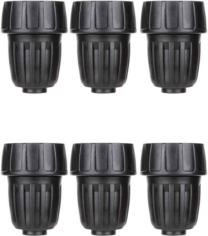 1/2 Inch Drip Irrigation Tubing Faucet Adapter 6 Pack, 3/4" to 1/2" Irrigation System Hose Adapter, 3/4 Inch Faucet Connector Garden Hose Adapter