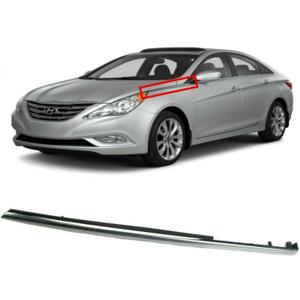 Front Left ABS Chrome Fender Trim Molding Garnish Fits for 11-14 Hyundai Sonata, Replaces OEM 87771-3S000, 87771-3S001, 75135