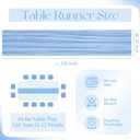 10 Pack Light Blue Cheesecloth Table Runner 17x108 Inch Boho Gauze Cheese Cloth Table Runners for Wedding Party Baby Shower Birthday Home Decor