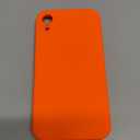 Vooii Compatible with iPhone XR Case, Upgraded Liquid Silicone with [Square Edges] [Camera Protection] [Soft Anti-Scratch Microfiber Lining] Phone Case for iPhone 10 XR 6.1 inch - Neon Orange