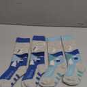 Hylaea Merino Wool Ski Socks Kids, Knee-high Warm Thermal Snowboard Skating Socks for Boys Girls Toddler (X-Small, Grey Blue (2 Pairs))