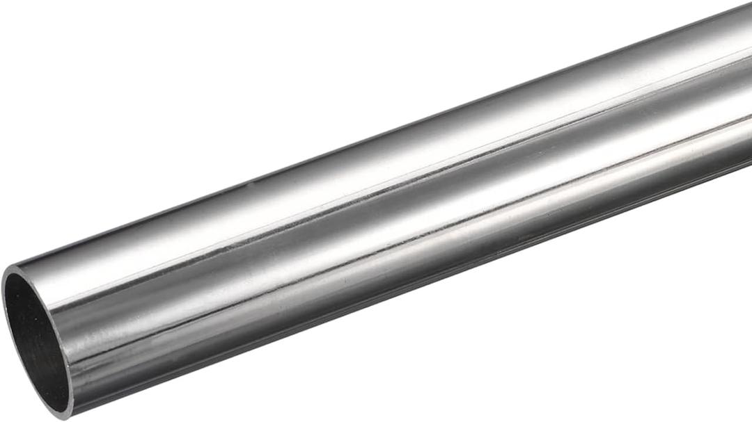 Uxcell 304 Stainless Steel Tube, OD 34mm x 1.5mm Wall Thick 300mm Length Metal Tubing for Industry Machinery