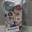 Compatible with iPhone 14 Pro Max Case,Glossy Case All-Round Protection Shockproof Anti-Scratches TPU Cover,Cases for Man Woman-Vintage Enchanting Flower Stained Glass