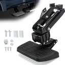 75413-01A Truck Bed Step Retractable Step Side Step Compatible with Ford 2017 2018 2019 2020 2021 2022 F-250 F-350 Super Duty, Folding Truck Step