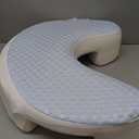 Side Sleeper Pillows for Adults, Ergonomic Memory Foam Pillow with Arm Hole Cooling Cervical Neck Pillow for Relieving Neck, Shoulder, and Knee Pain (Blue,17"x21")