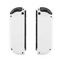 eXtremeRate DIY Replacement Shell Buttons for Switch & Switch OLED, White Custom Housing Case with Full Set Button for Joycon Handheld Controller - Controller NOT Included