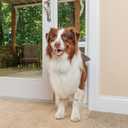 PetSafe 1-Piece Sliding Glass Pet Door for Dogs & Cats - Adjustable Height 91 7/16" to 96"- Large, White, No-Cut DIY Install, Aluminum Patio Panel Insert, Great for Renters or Seasonal Installation, Large - Standard
