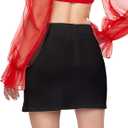 WDIRARA womens Soft (Black, L)