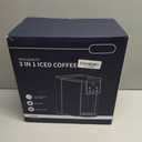 Hot & Iced Coffee Maker with Bold Setting, Single Serve Coffee Maker for K Cup and Grounds, 6-14 Oz Brew Sizes, 50 Oz Removable Water Tank, One Cup Coffee Machine with Reusable Filter, White (Ivory)