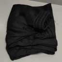 BRISIRA Mens Baggy Sweatpants Fleece Lined Wide Leg Warm Sweat Pants Open Bottom with Deep Pocket & Elastic Waist Drawstring (X-Large, Black)