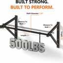 Wall Mounted Pull Up Bar, 51''/36'' Chin Up Bar | 500LBS Capacity, Reinforced Thick Metal Construction, Joist Mounted, Strength Training Pull-Up Bars, Easy to Install