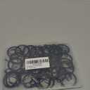 32 pcs Metal Drapery Curtain Rings Curtain Hanging Rings and 32 pcs Metal Curtain Drapery Pin Hooks for Window Door Shower Curtain, 30 mm/1.18 inch Internal Diameter (Black)