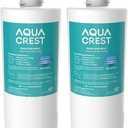 AQUA CREST 3US-AF01 Under Sink Water Filter, Replacement for Standard Filtrete 3US-AF01, 3US-AS01, Aqua-Pure AP Easy C-CS-FF, WHCF-SRC, WHCF-SUFC, WHCF-SUF Water Filter, NSF/ANSI 42 Certified, 2 Pack