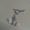 VIVIDA Chain Link Gate Latch 1-3/8" x 1-3/8", Chain Link Fence Gate Fork Latch, Galvanized Farm Fence Lock, 1 PCS