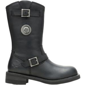 Harley-Davidson Footwear Mens Classic Cruise Tall Motorcycle Casual Boots Mid Calf - Black, 8M