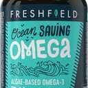 Freshfield Omega 3, DHA Supplements, Algae Oil, Vegan Omega, Ocean Saving Fish Oil Replacement, Sustainably Sourced, Highest Levels of DHA per Capsule, w/DPA (180 Count (Pack of 1))