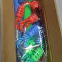 Rainbow Craft 3-Pack Kids Ninja Monkey Bars - Trapeze Swing Bars for Ninja Obstacle Course Attachments - 3pc of Blue, Red & Green Color