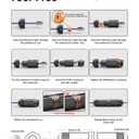 VCE CAT6A Waterproof RJ45 Coupler IP68, 10Gbps CAT6A/CAT6/CAT5E/CAT5 Female-to-Female Outdoor Ethernet Connector Shielded, Network Cable Extender for Outdoor Use 2-Pack, 5.3 in