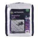 Serta Superior Loft Pillow Top Comfort Mattress Pad, King, Olive Green