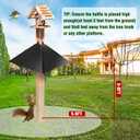 Metal Squirrel Baffle for 4x4 Post,Outdoor Squirrel Guard for Wooden Trunk Pole