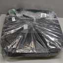 Amazon Basics 3-Speed Box Fan for Bedroom, Portable with Carry Handle, Powerful Airflow, 5 Blades, Lightweight Design, 67 Watts, 20-Inch, Black, 6.8"D x 20.86"W x 21.33"H