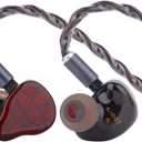 Linsoul Punch Audio Martilo in Ear Monitor, 1 Planar + 2BA + 2DD Hybrid Driver Basshead IEM Earphones, HiFi Wired Earbuds, with Precision Detail for EDM Hip-Hop Monitoring Black