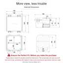QILIPSU Waterproof Junction Box IP67 Outdoor Plastic Electrical Project Enclosure Weatherproof with Mounting Plate, Wall Brackets, Hinged Grey Cover 5.9"x5.9"x3.5"