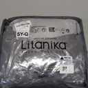 Litanika Queen Comforter Set Grey, 3 Pieces Lightweight Fluffy Solid Bedding Comforter Set, Down Alternative Comforter All Season Bed Set Gift Choice